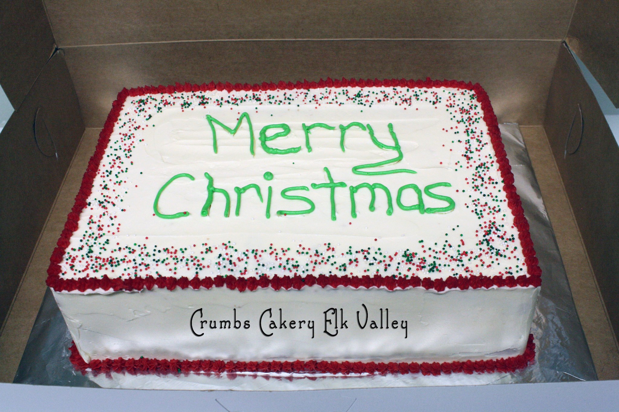 Christmas Slab Cake