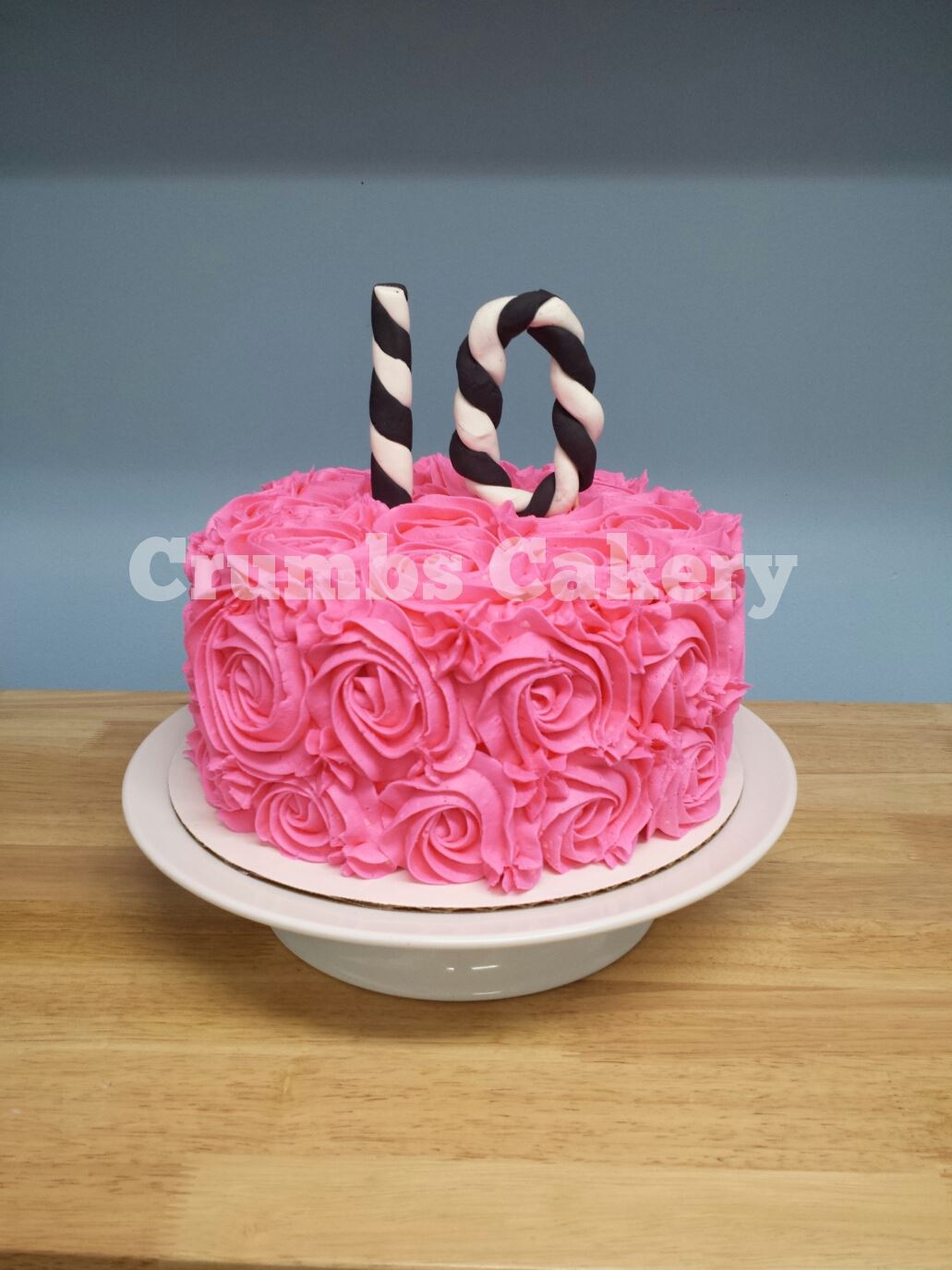 Pink Roses  10 Cake