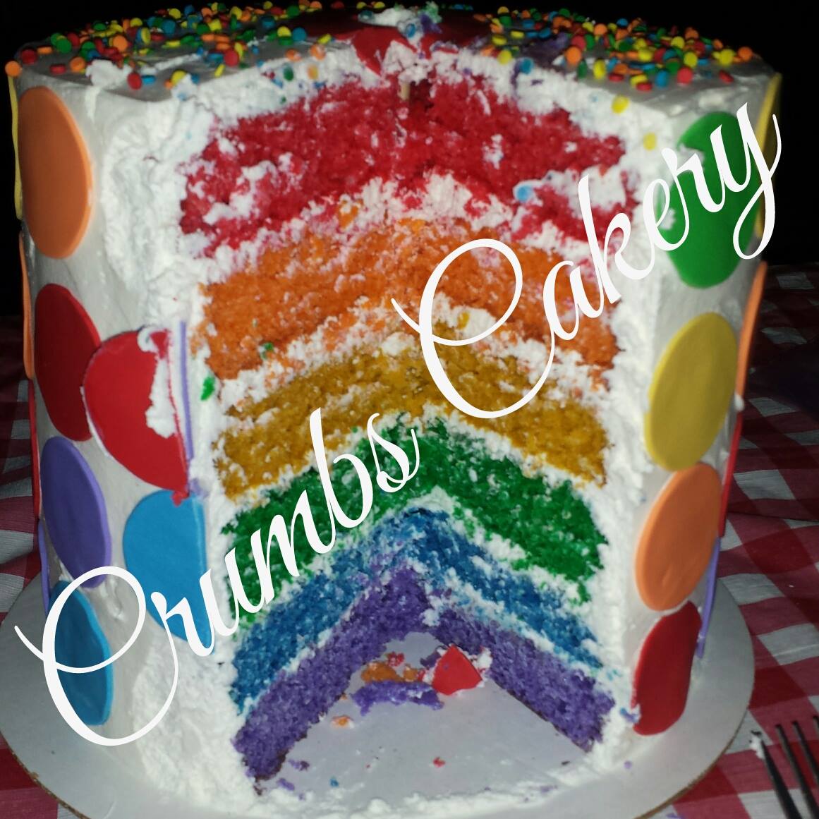 Rainbow Cake – inside