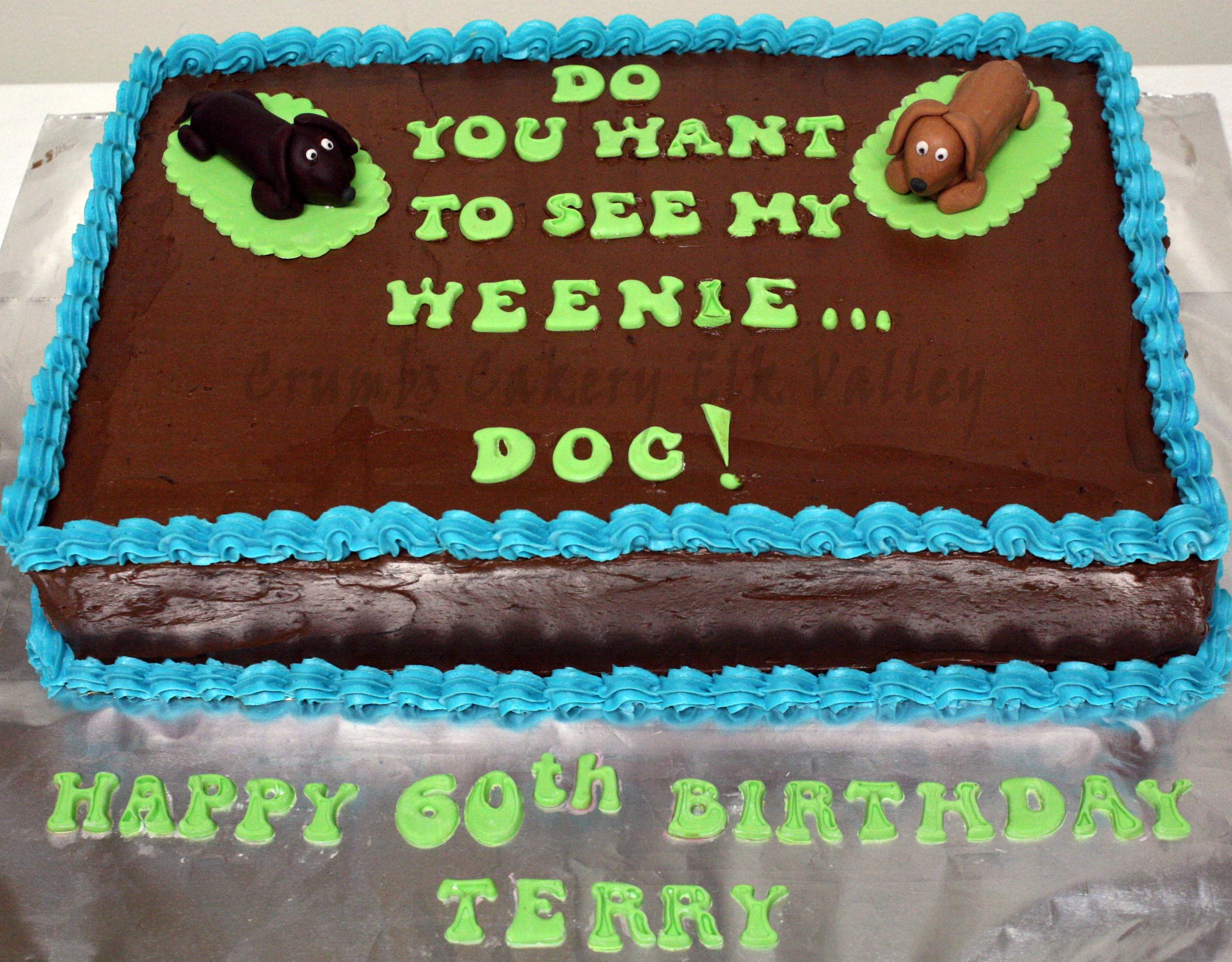 Weenie Dog Cake